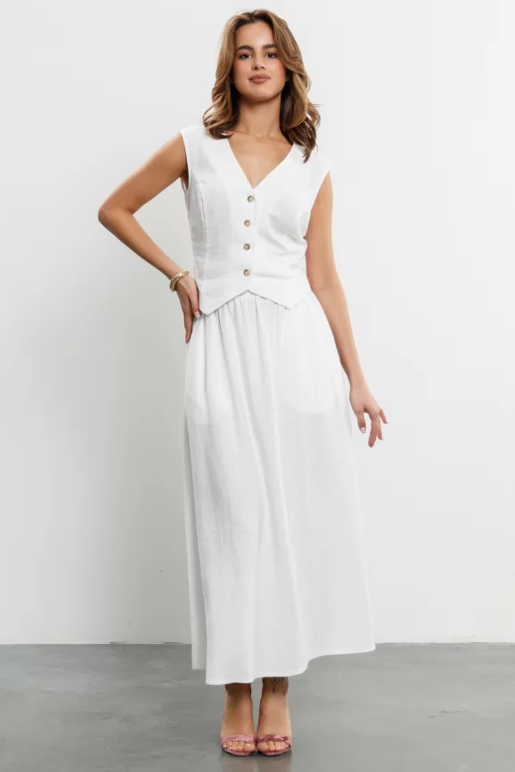 Костюм женский (блузка, юбка) (цвет: белый) фото 1