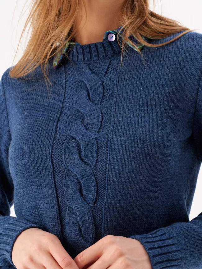 Джемпер женский (цвет: индиго) фото 4