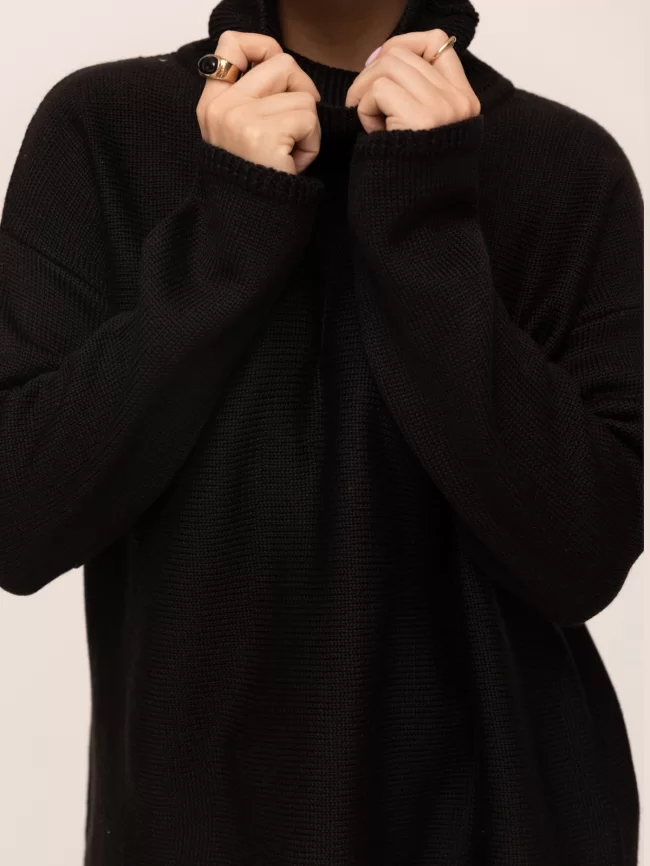 Джемпер женский (цвет: черный) фото 3