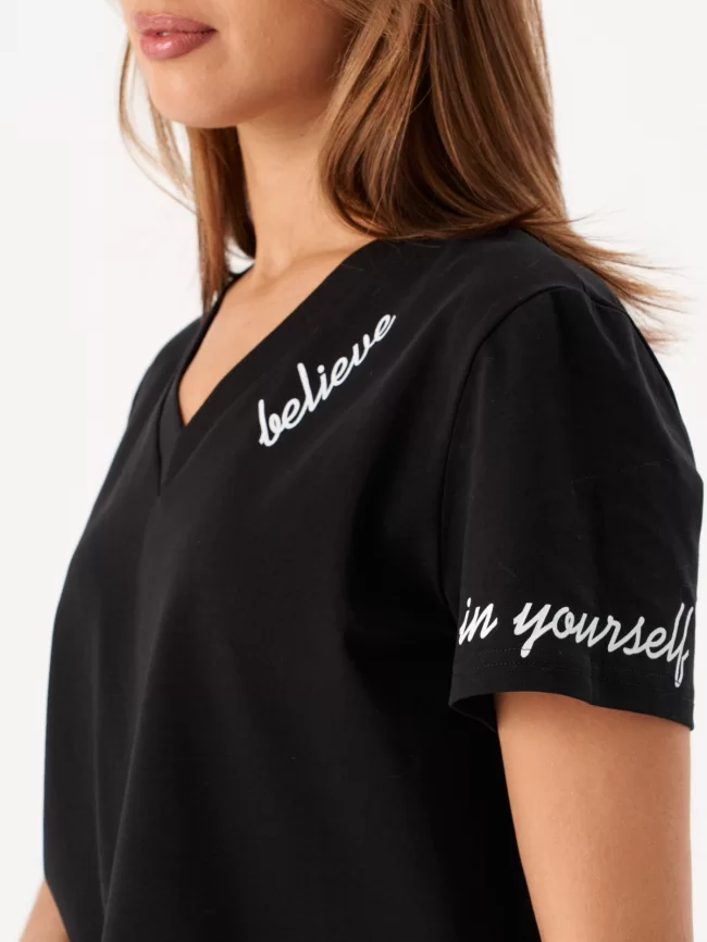 Джемпер женский (цвет: черный) фото 3