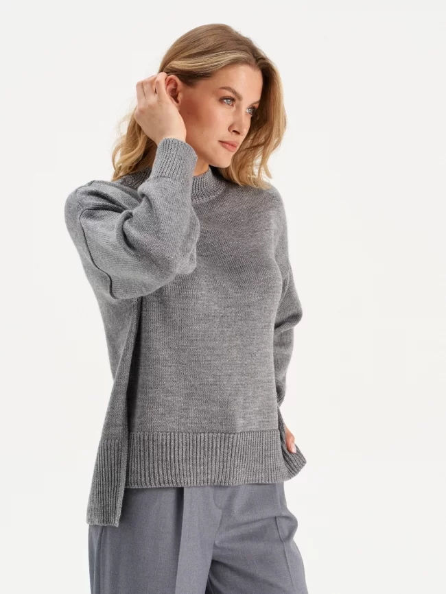 Джемпер женский (цвет: серый) фото 9