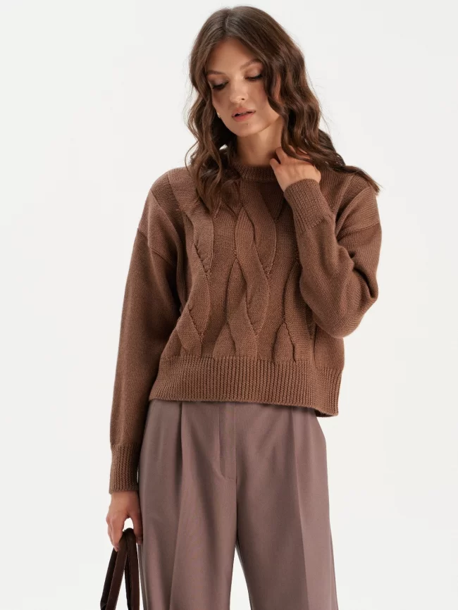 Джемпер женский (цвет: коричневый) фото 7