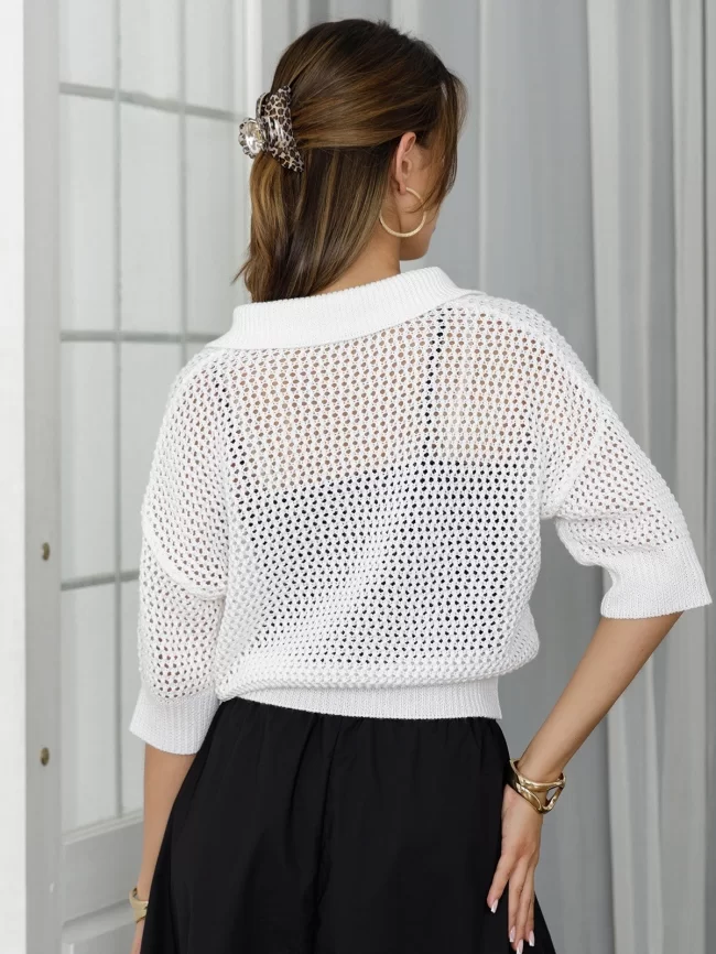 Джемпер женский (цвет: белый) фото 3