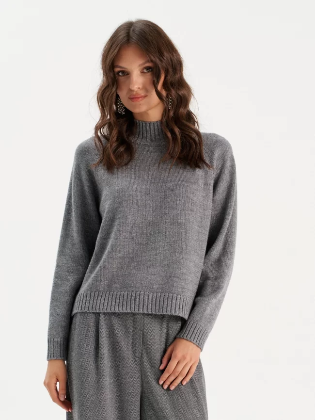 Джемпер женский (цвет: серый) фото 1