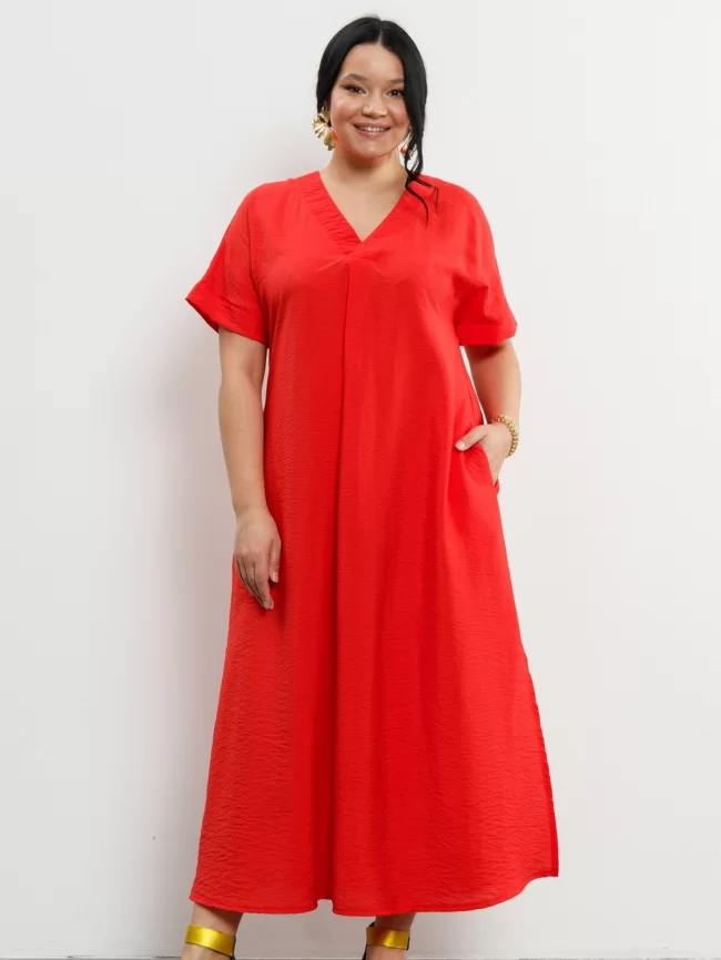 Платье женское (цвет: алый) фото 1