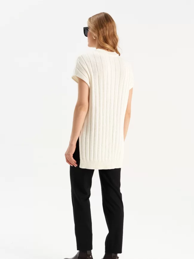 Жилет женский (цвет: молочный) фото 10