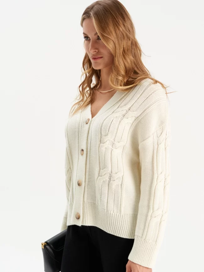 Жакет женский (цвет: молочный) фото 7