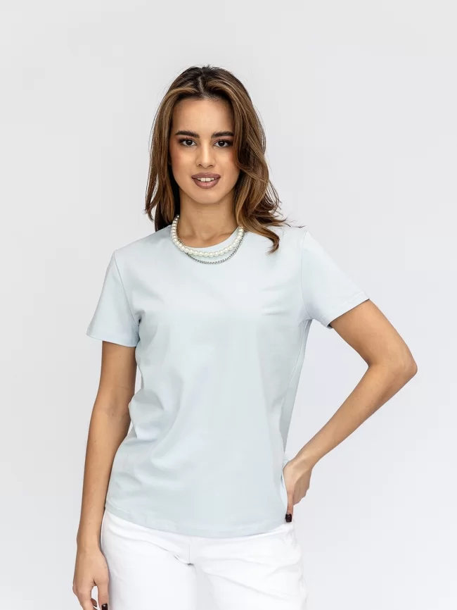 Джемпер женский (цвет: нежно-голубой) фото 1