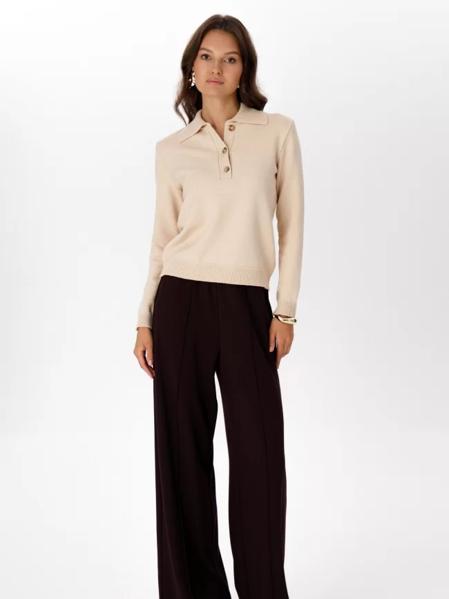 Джемпер женский (цвет: крем-брюле) фото 3