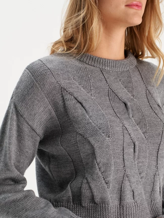 Джемпер женский (цвет: серый) фото 3