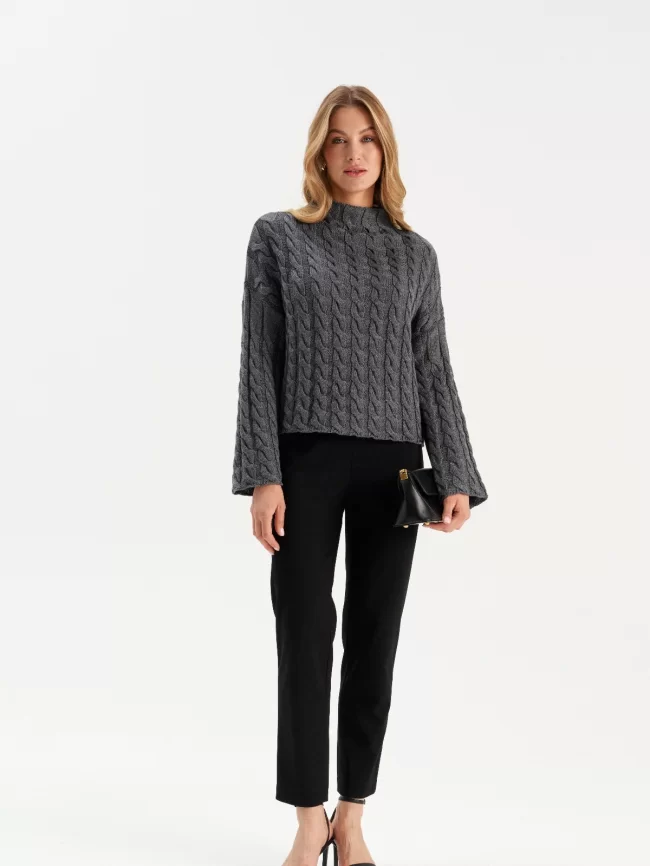 Джемпер женский (цвет: серый) фото 5