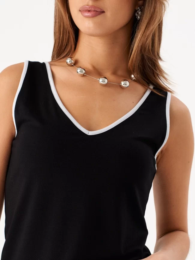 Жилет женский (цвет: черный, жемчужный серый) фото 3