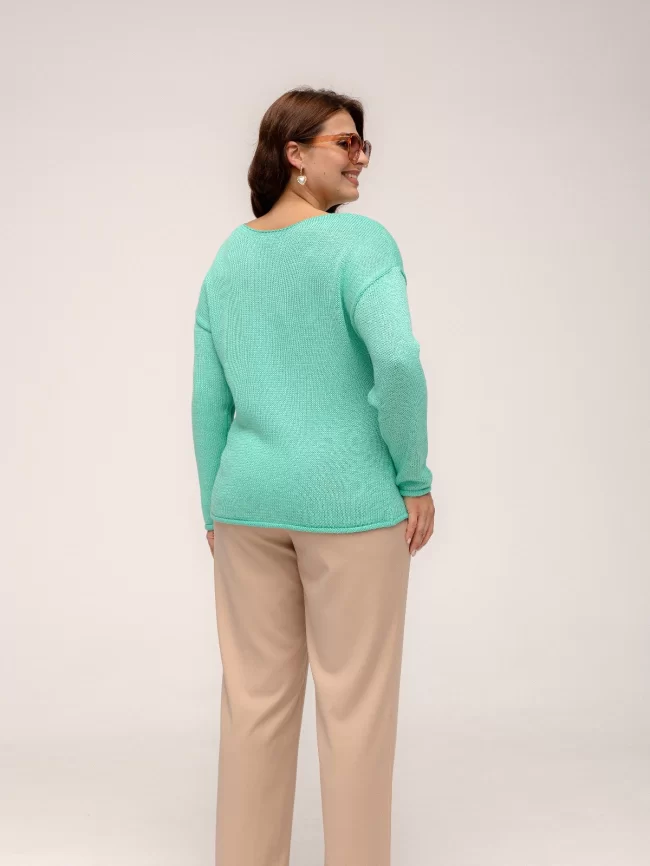 Джемпер женский (цвет: зеленая мята) фото 5