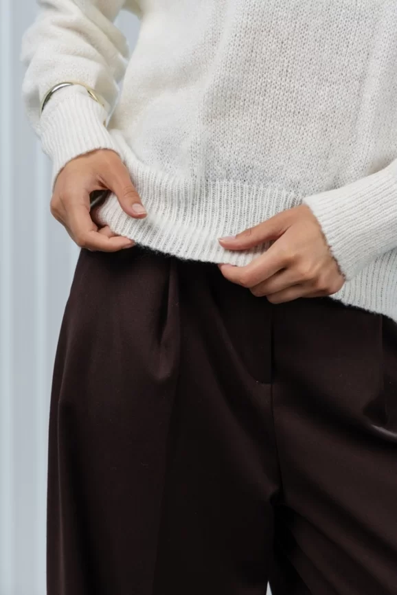 Джемпер женский (цвет: молочный) фото 5