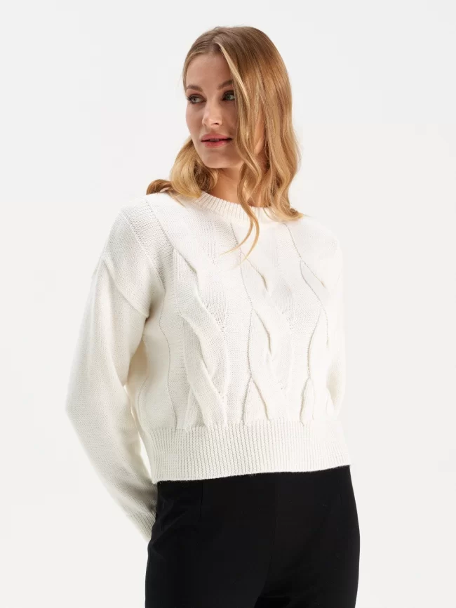 Джемпер женский (цвет: белый) фото 1