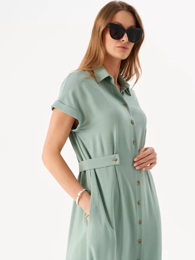 Платье женское (цвет: шалфей) фото 5