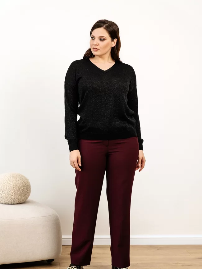 Джемпер женский (цвет: черный) фото 5