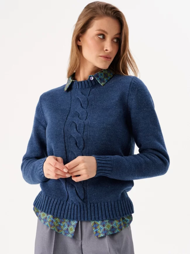 Джемпер женский (цвет: индиго) фото 6