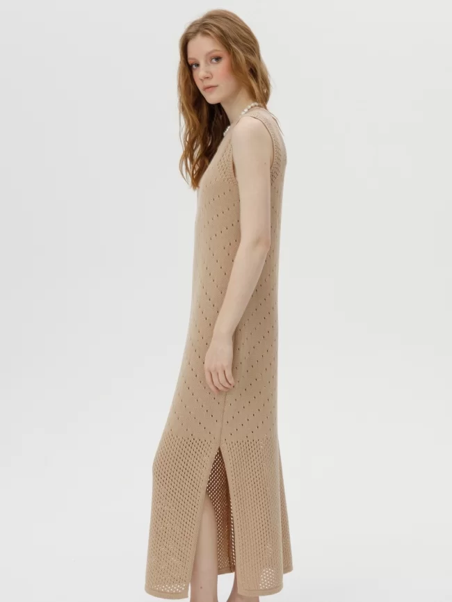 Платье женское (цвет: песочный) фото 5