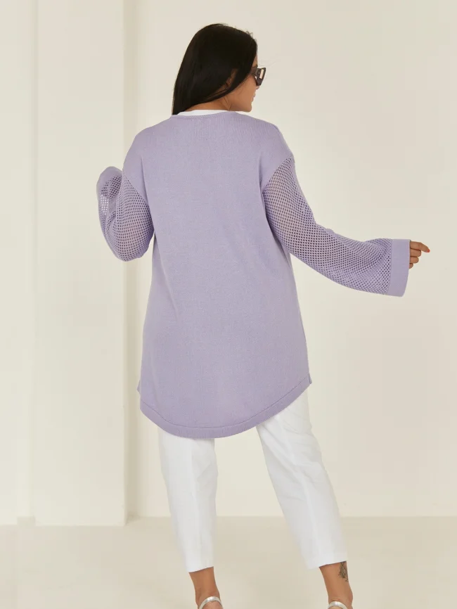 Кардиган женский (цвет: сиреневый) фото 2