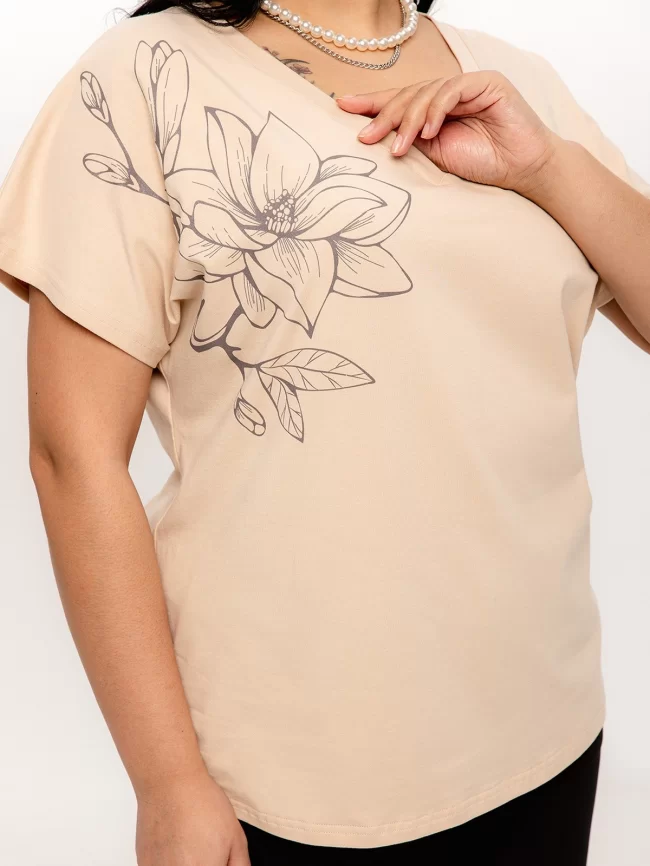 Джемпер женский (цвет: крем-брюле) фото 3