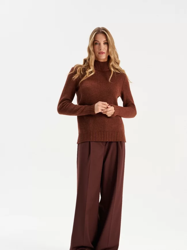 Джемпер женский (цвет: коричневый) фото 6