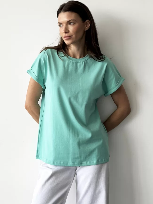 Джемпер женский (цвет: бирюзовый иней) фото 1