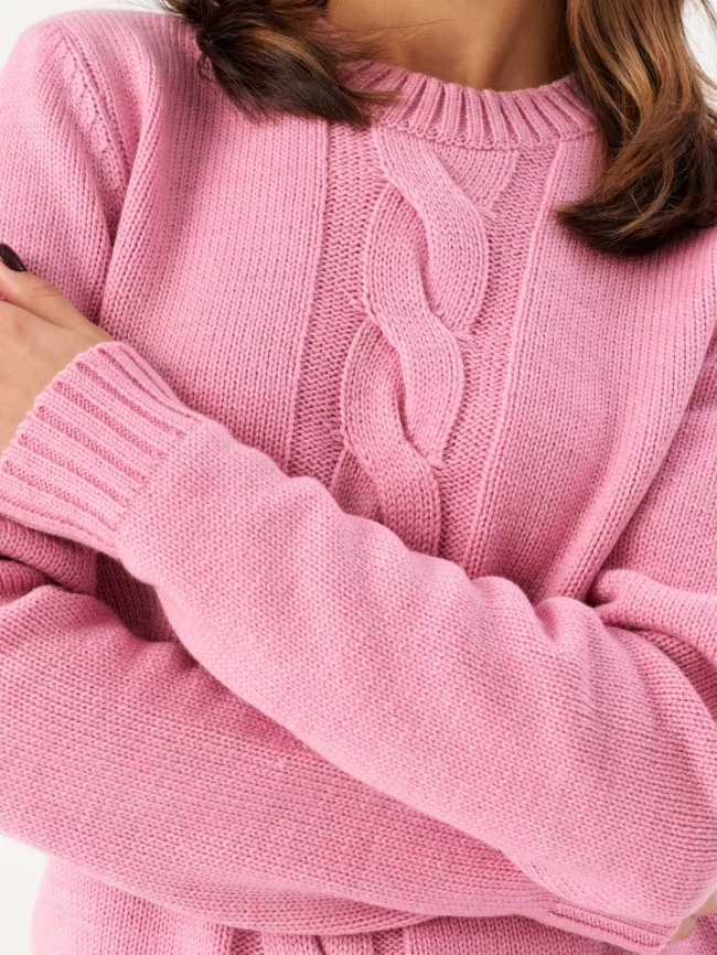 Джемпер женский (цвет: розовая камелия) фото 4