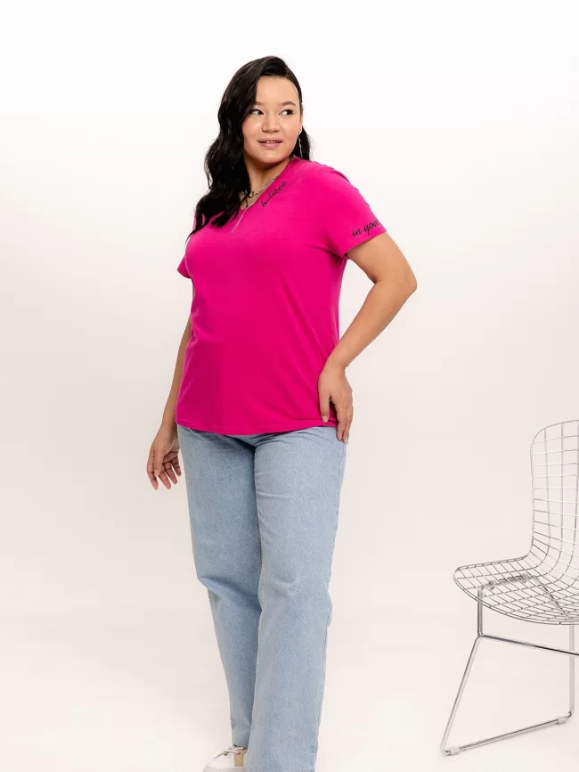 Джемпер женский (цвет: фуксия) фото 3