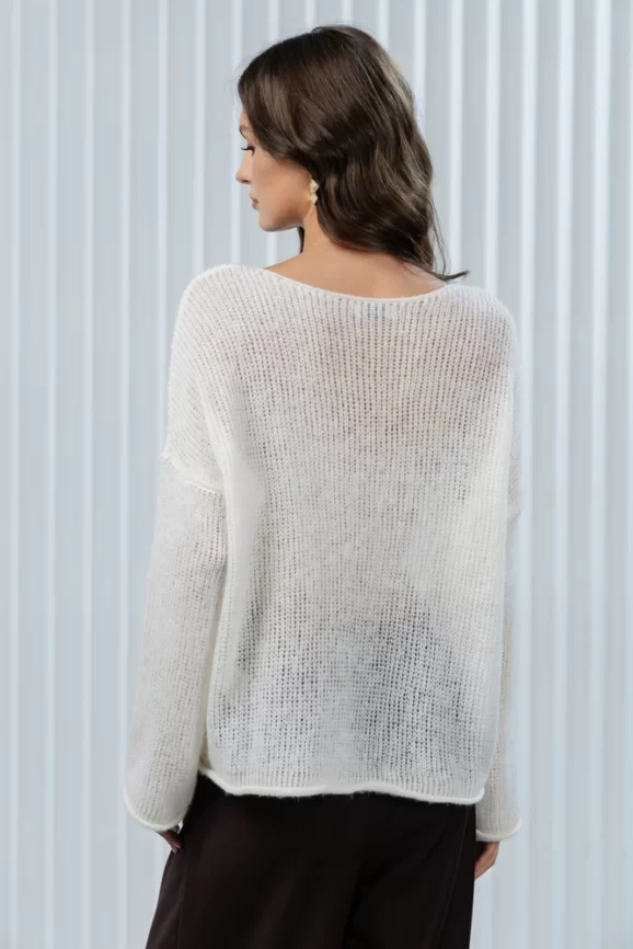 Джемпер женский (цвет: молочный) фото 2