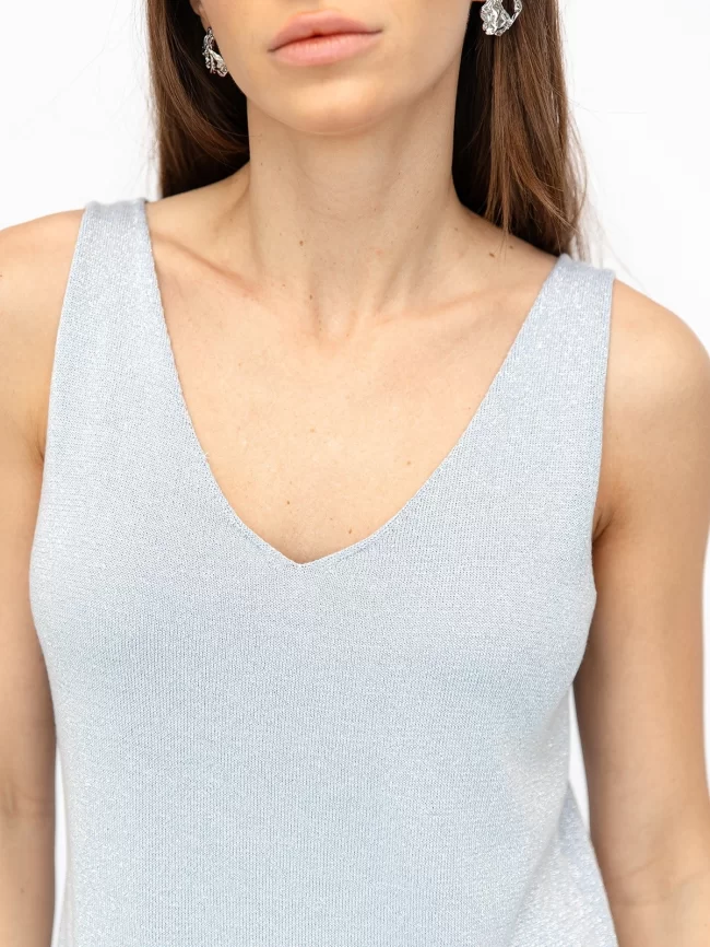 Платье женское (цвет: бледно-голубой, серебро) фото 3