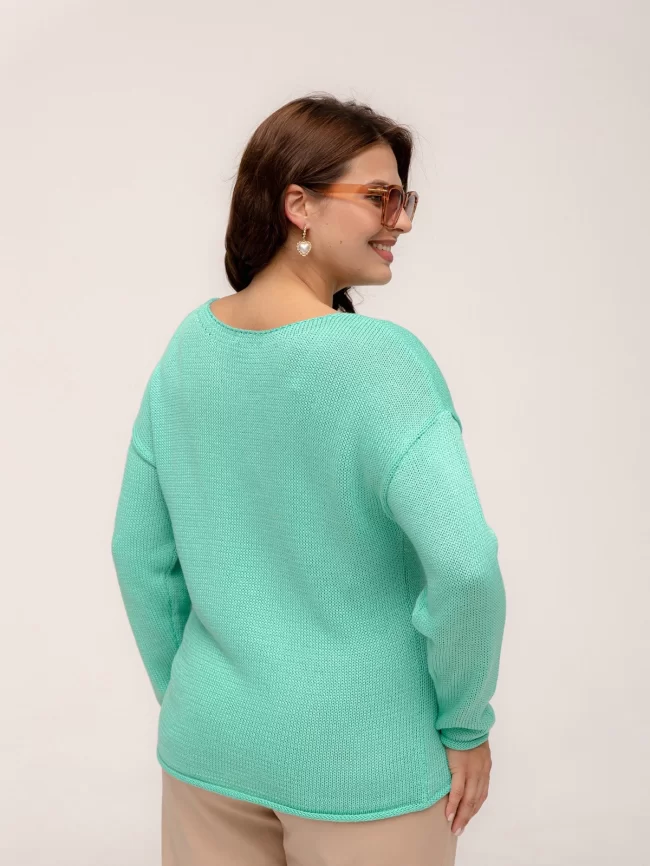 Джемпер женский (цвет: зеленая мята) фото 2