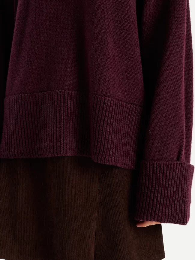 Джемпер женский (цвет: ежевичный) фото 3