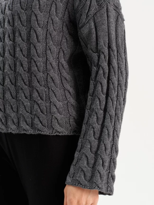 Джемпер женский (цвет: серый) фото 4