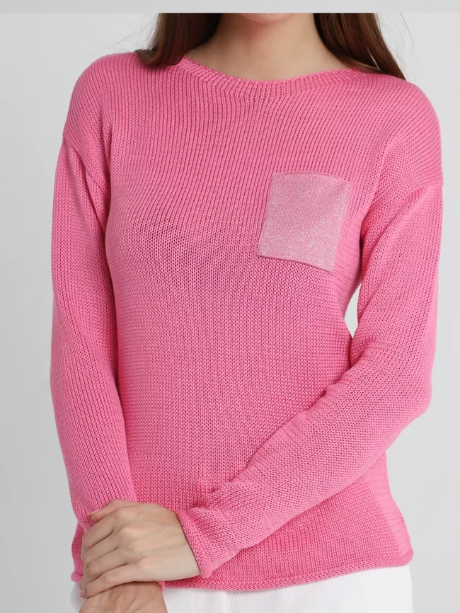 Джемпер женский (цвет: розовый) фото 3