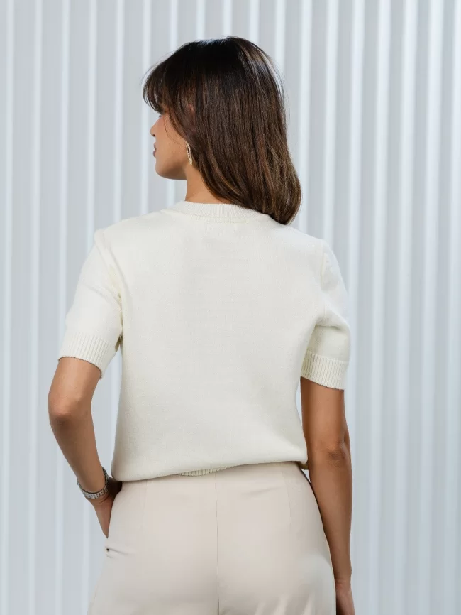Джемпер женский (цвет: молочный) фото 2
