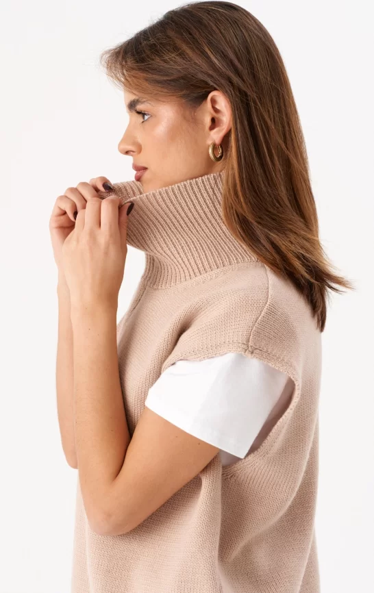 Жилет женский (цвет: светло-бежевый) фото 8