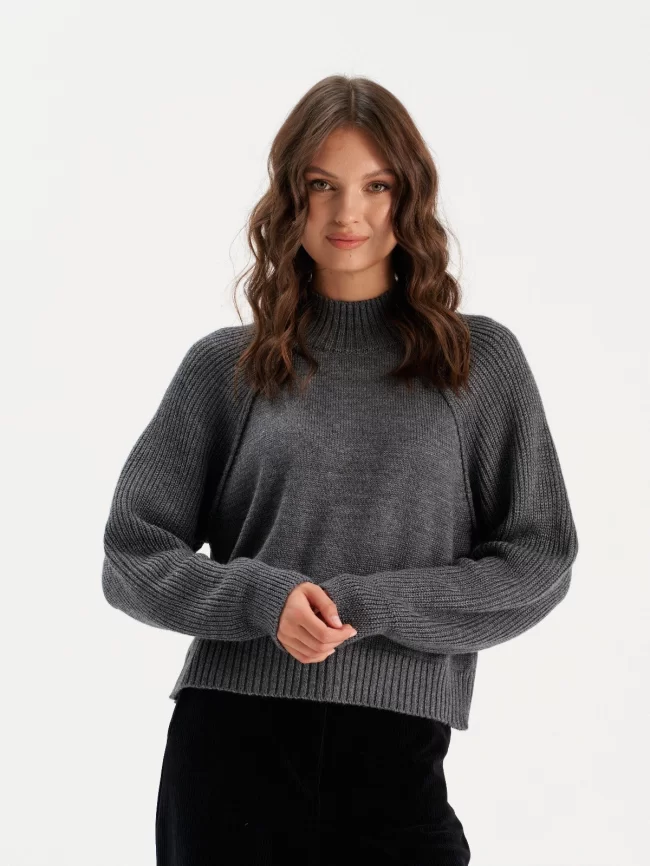 Джемпер женский (цвет: серый) фото 1