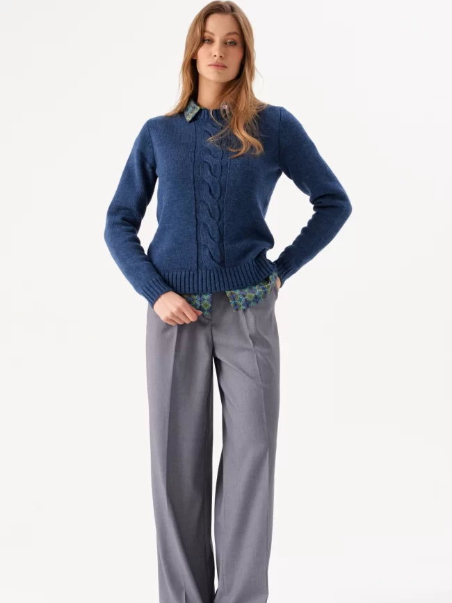 Джемпер женский (цвет: индиго) фото 5