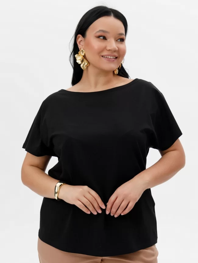 Джемпер женский (цвет: черный) фото 1