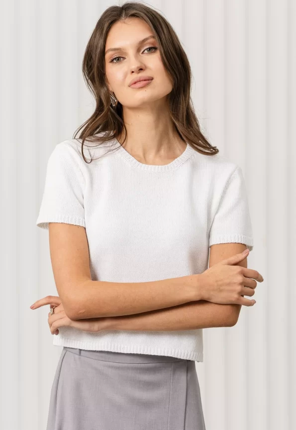 Джемпер женский (цвет: белый) фото 4