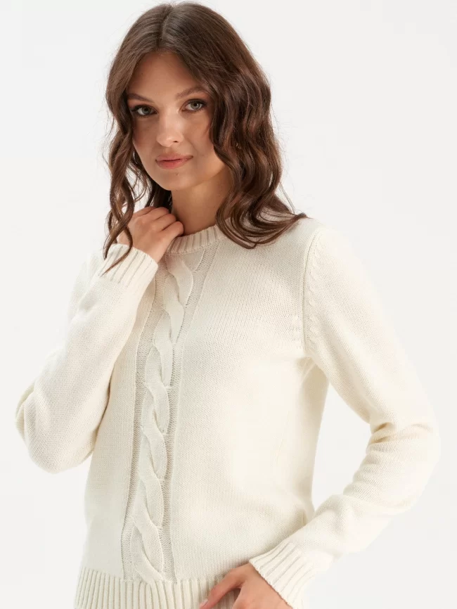 Джемпер женский (цвет: белый) фото 1