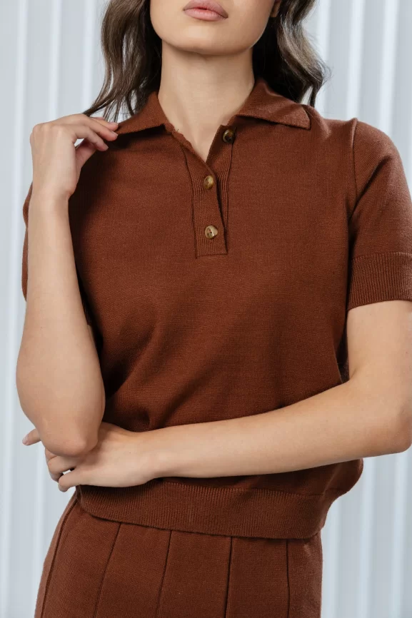 Джемпер женский (цвет: шоколадный) фото 1