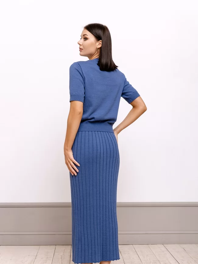 Юбка женская (цвет: индиго) фото 2