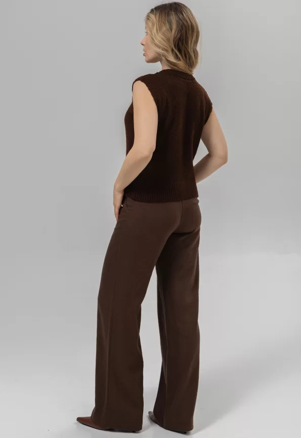 Жилет женский (цвет: шоколадный) фото 2