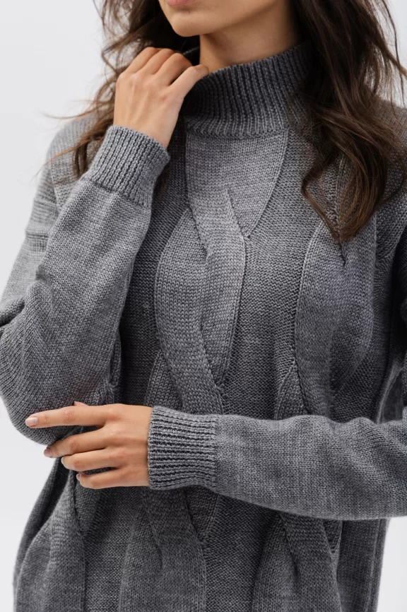 Джемпер женский (цвет: серый) фото 3