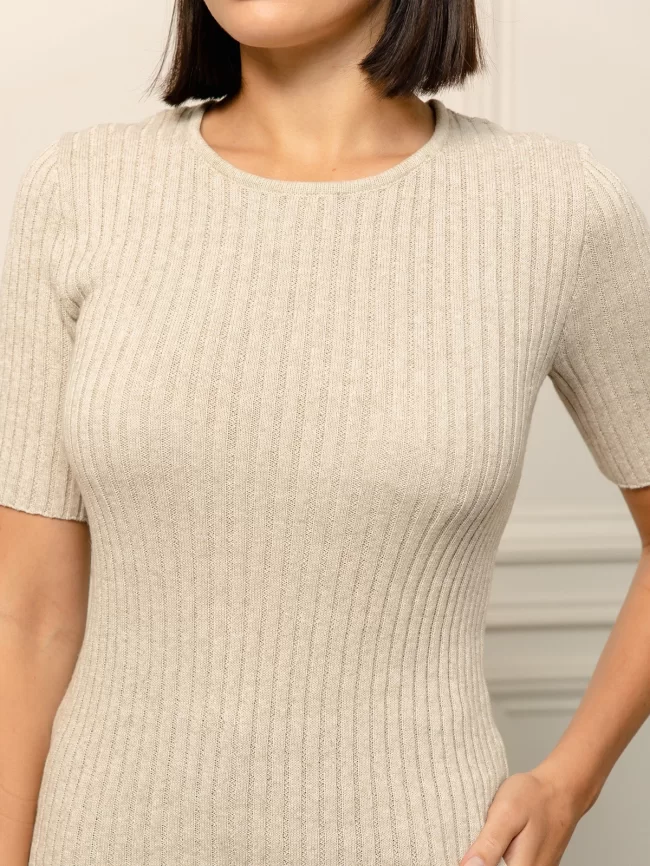 Джемпер женский (цвет: светло-бежевый) фото 3