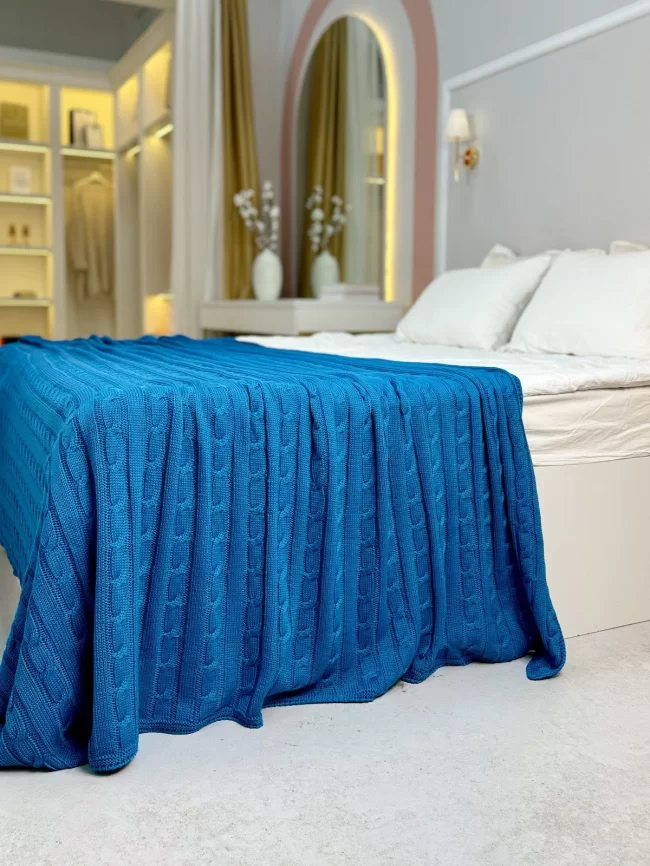 Плед (цвет: сине-морской) фото 1