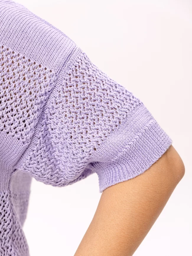 Джемпер женский (цвет: сиреневый) фото 4