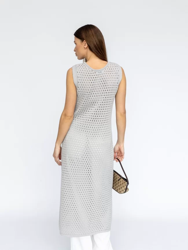 Платье женское (цвет: светло-серый) фото 2
